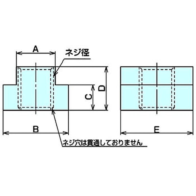 TNM1210 Tスロットナット ナベヤ 材質S45C 適合T溝幅12mmねじ径 TNM1210 Tスロットナット ナベヤ 材質S45C 適合T溝幅12mmねじ径