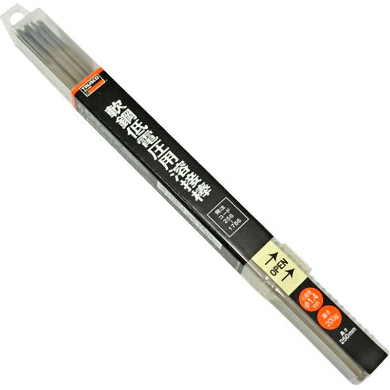 TST10-142 軟鋼用溶接棒 TRUSCO 棒径1.4mm棒長250mm 1箱(36本) TST10