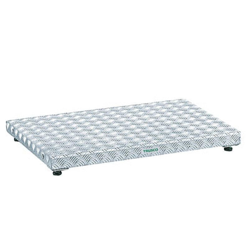 TFS-0960AL 低床式アルミ製ステップ TRUSCO 1段 天板高さ0.09～0.12m天板幅600mm奥行900mm  TFS-0960AL