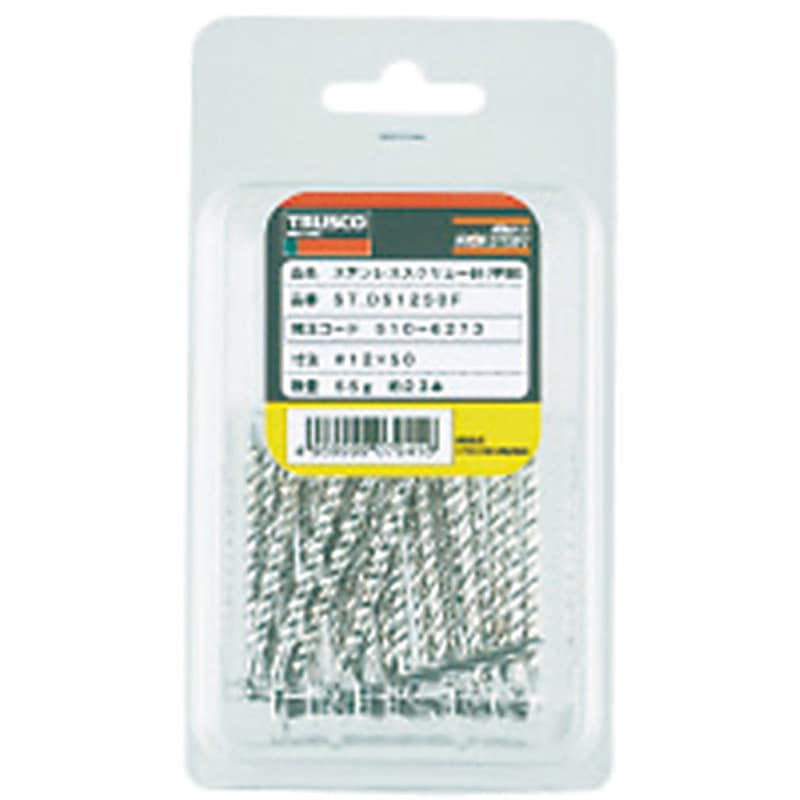 STDS1075F スクリュー釘(ステンレス製) TRUSCO 平頭 全長75mm径3.75mm