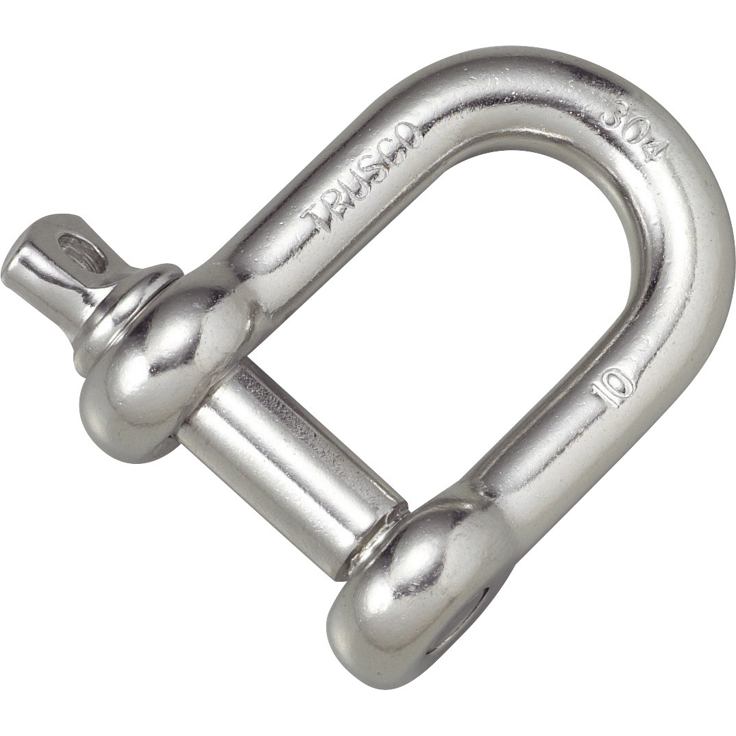 TNS-8 ねじシャックル(ステンレス製) TRUSCO 荷重2.45kN 1袋(1個) TNS