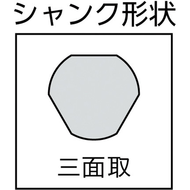 TDC-40 ダイヤモンドコアドリル TRUSCO 三面取(ストレート)シャンク 刃