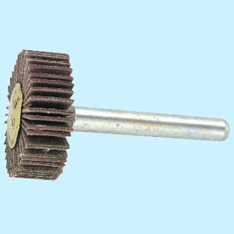 P-DF3010-6A  100 ダイヤ軸付フラップホイール(オールダイヤタイプ) TRUSCO 粒度100 軸径6mm外径30mm 1個 P-DF3010-6A  100