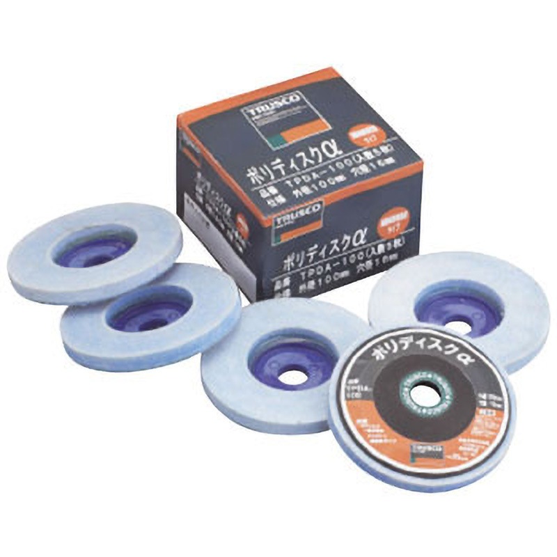 TPDA-100 ポリディスクα(艶出し用) TRUSCO 外径100mm穴径16mm 1箱(5個) 8,710円