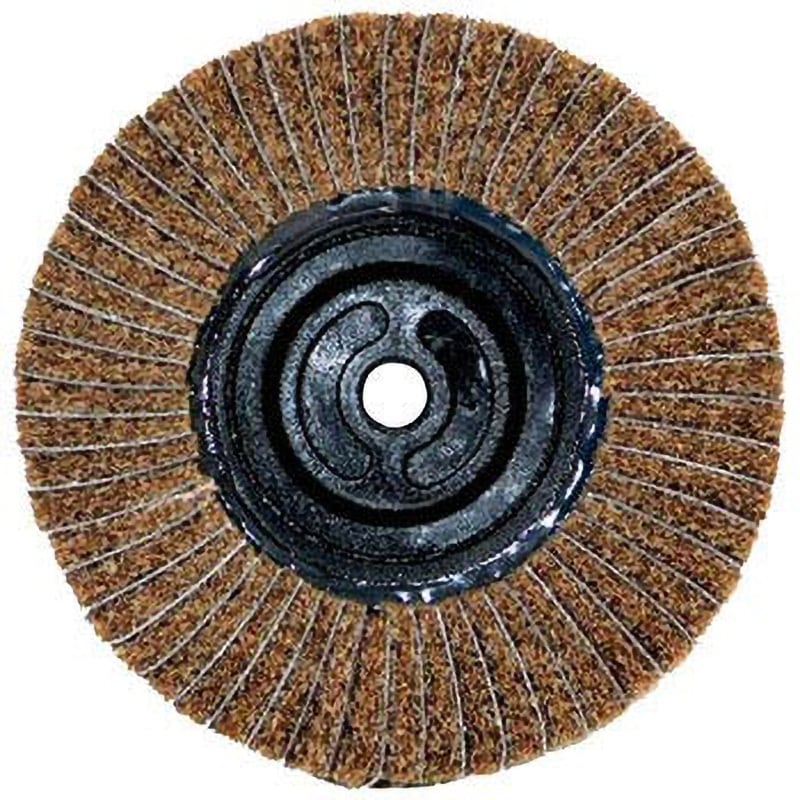 GPNM-100AL  120 直接ねじ込み式GPナイロンミックスディスク(ワンタッチシリーズ)(M10×P1.5ネジ穴付) TRUSCO ステンレス・アルミ・木工用 粒度120  1箱(5個) GPNM-100AL  120