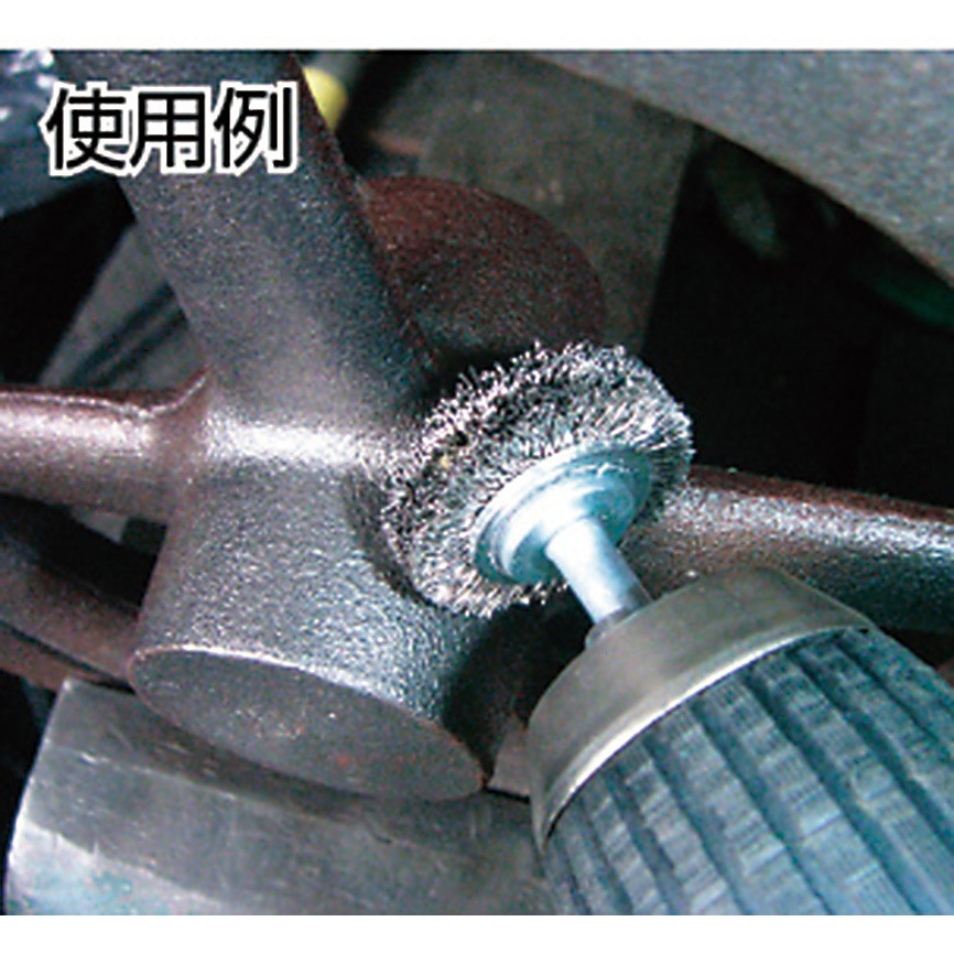 TB-6223 ホイルブラシ ステンレス0.3mm TRUSCO 軸径6mm外径50mm TB-6223 ホイルブラシ ステンレス0.3mm TRUSCO 軸径6mm外径50mm