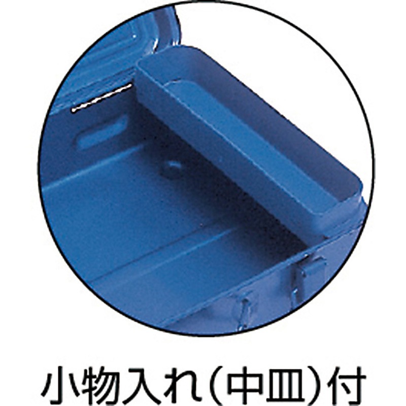 TB-412 トランク工具箱 TRUSCO スチール ブルー色 外寸(幅×奥行×高さ