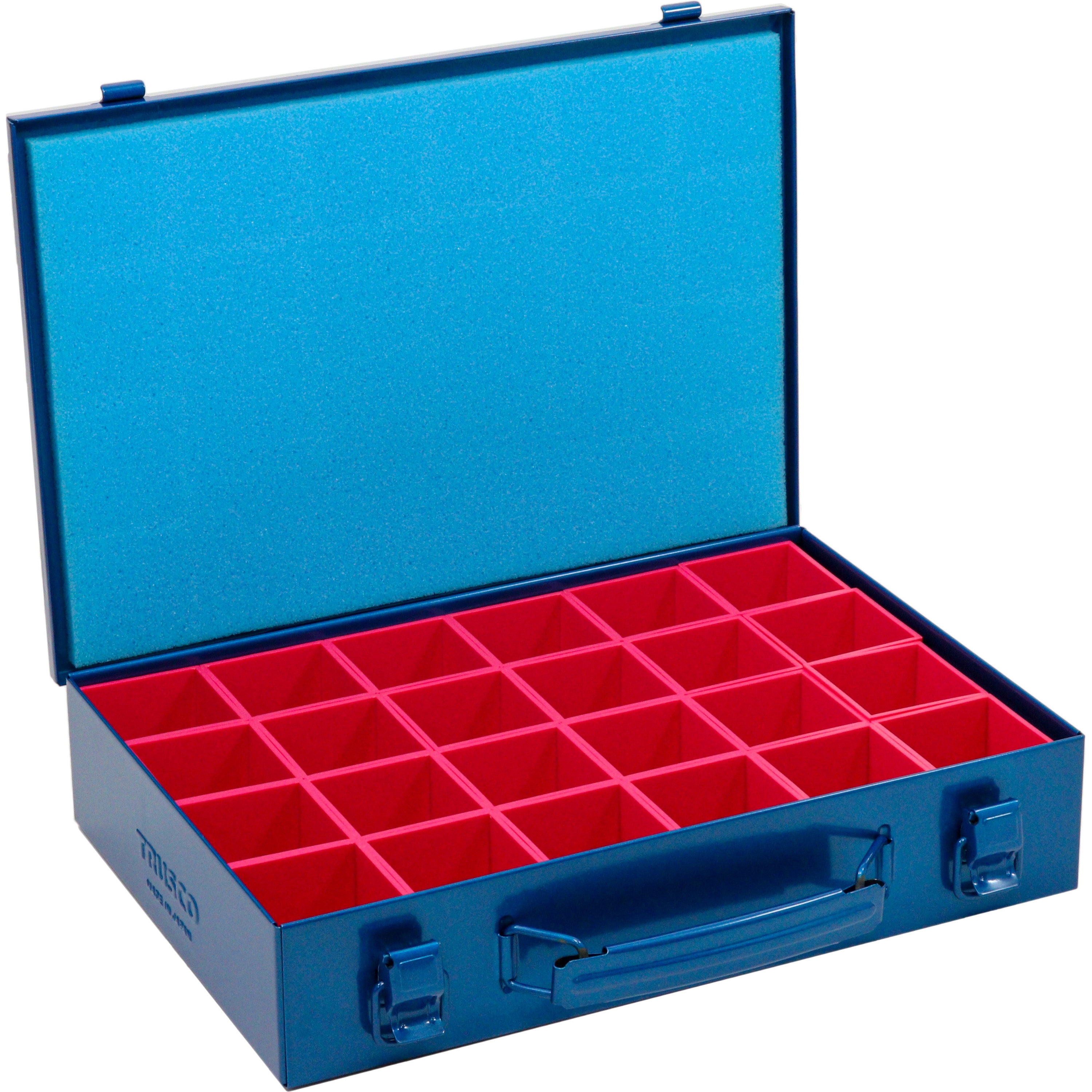 PT-36B-A BOX付工具箱 TRUSCO スチール ブルー色 外寸(幅×奥行×高さ