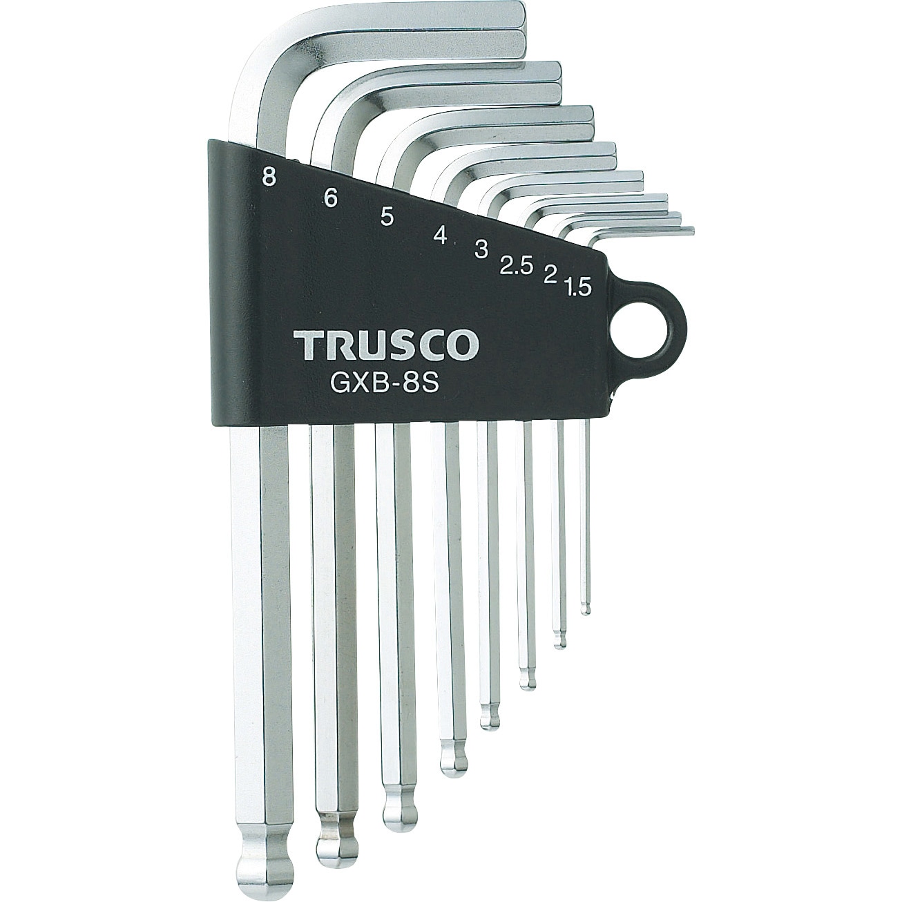 GXB-8S ボールポイント六角棒レンチセット TRUSCO L型 1.5・2・2.5・3