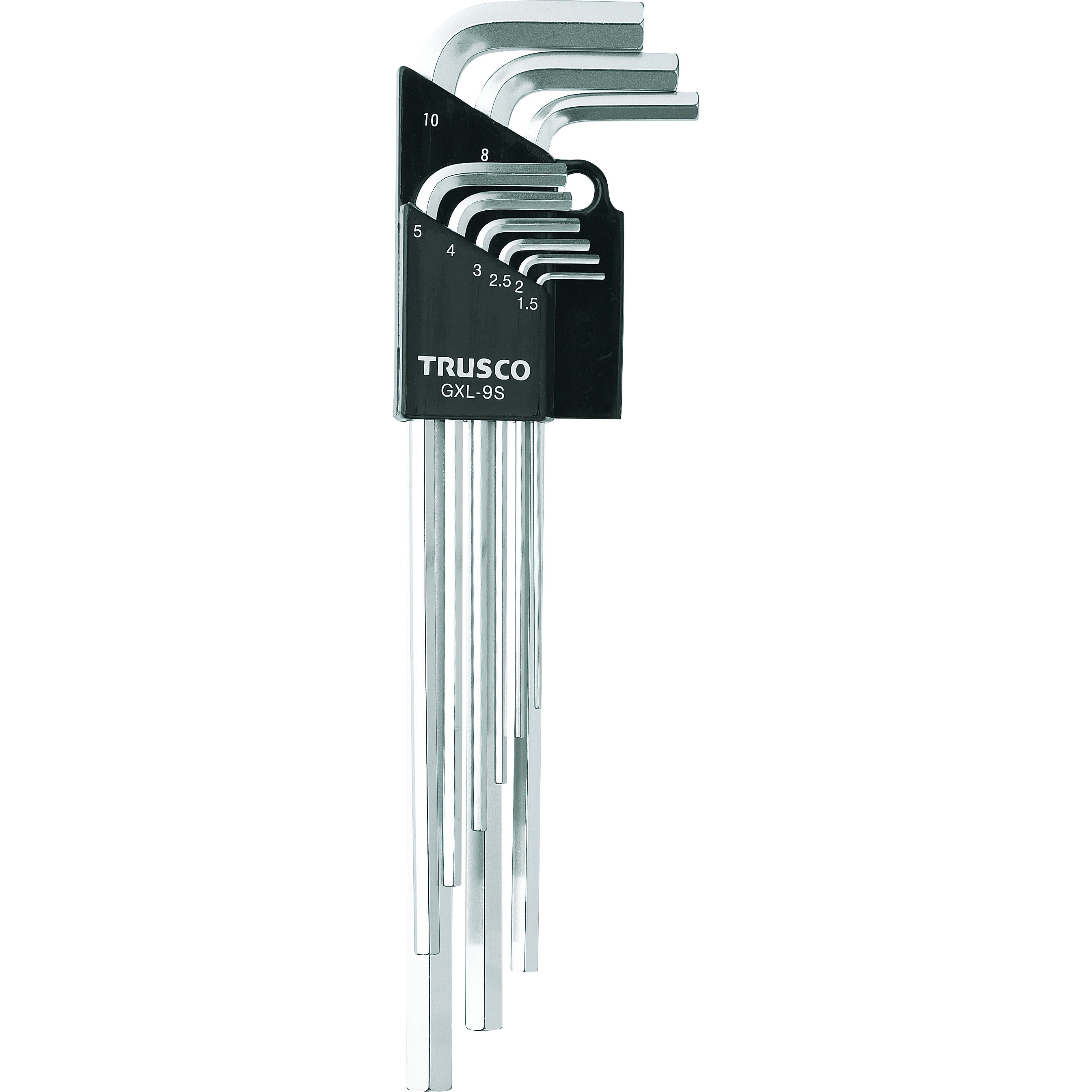 GXL-9S ロング六角棒レンチセット TRUSCO L型 (mm)1.5・2・2.5・3・4