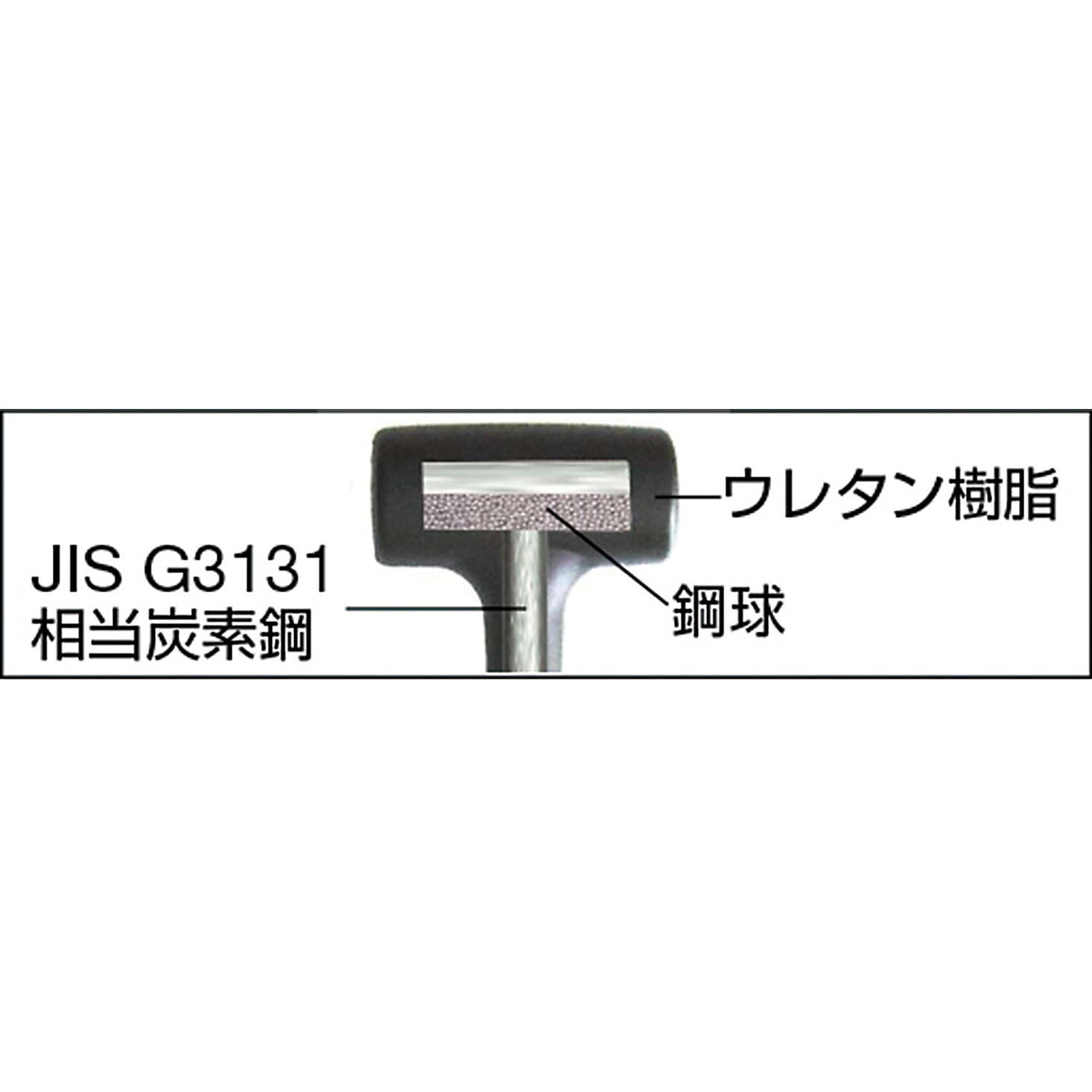 ATUS-15 ショックレスハンマー TRUSCO 質量810g 頭径50mm ATUS-15