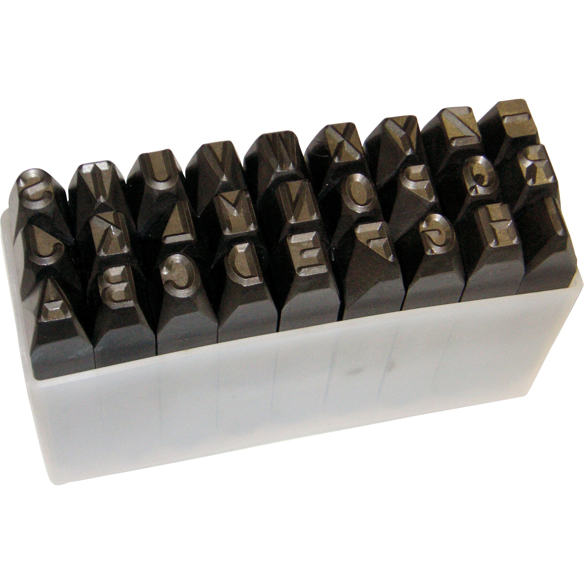 SKA-100 英字刻印セット TRUSCO 文字寸法10.0mm 1セット(27本組) SKA