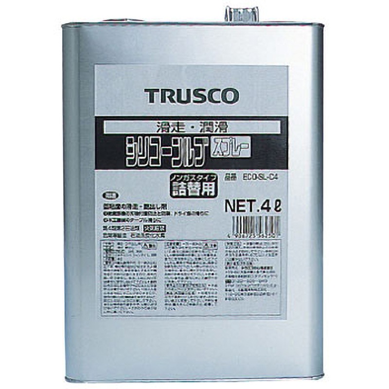 ECO-SL-C4 αシリコンルブスプレー詰替用 TRUSCO 1缶(4L) ECO-SL-C4