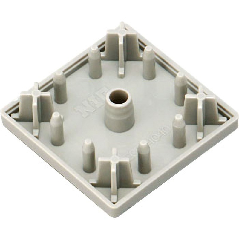 ECP-4040-8-GY エンドキャップ (M8) 1個 NIC(エヌアイシ