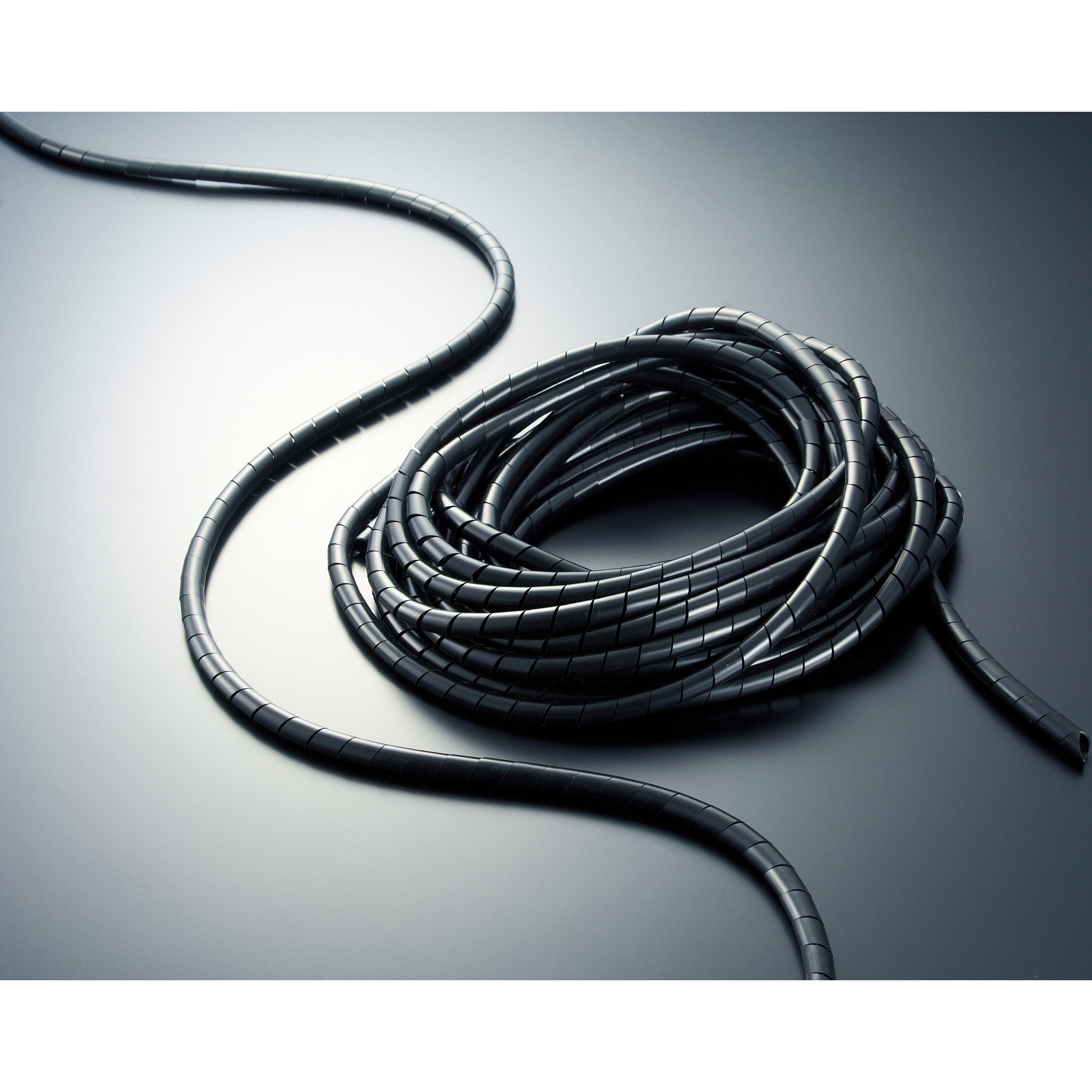 TSP-4 BK スパイラルチューブ TRUSCO 黒色 長さ10m結束可能径Φ3.0～Φ25