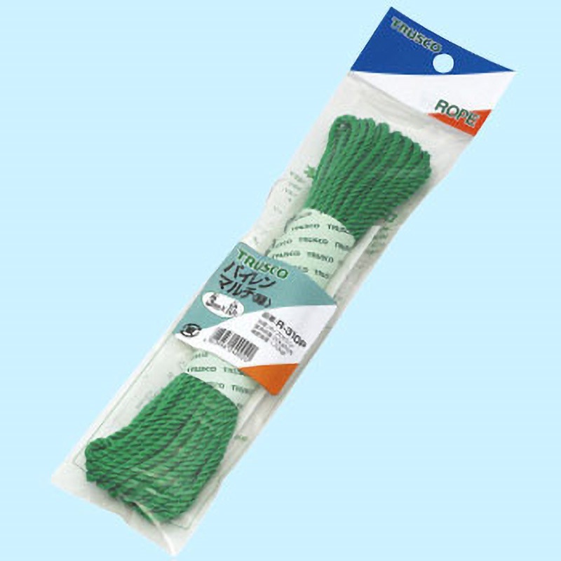 (まとめ) TRUSCO パイレンマルチカラーロープ φ3mm×10m 黄 R-310P-Y 1巻 〔×20セット〕[21] まとめ) TRUSCO パイレンマルチカラーロープ φ5mm×10m 緑 R-510P-GN 1