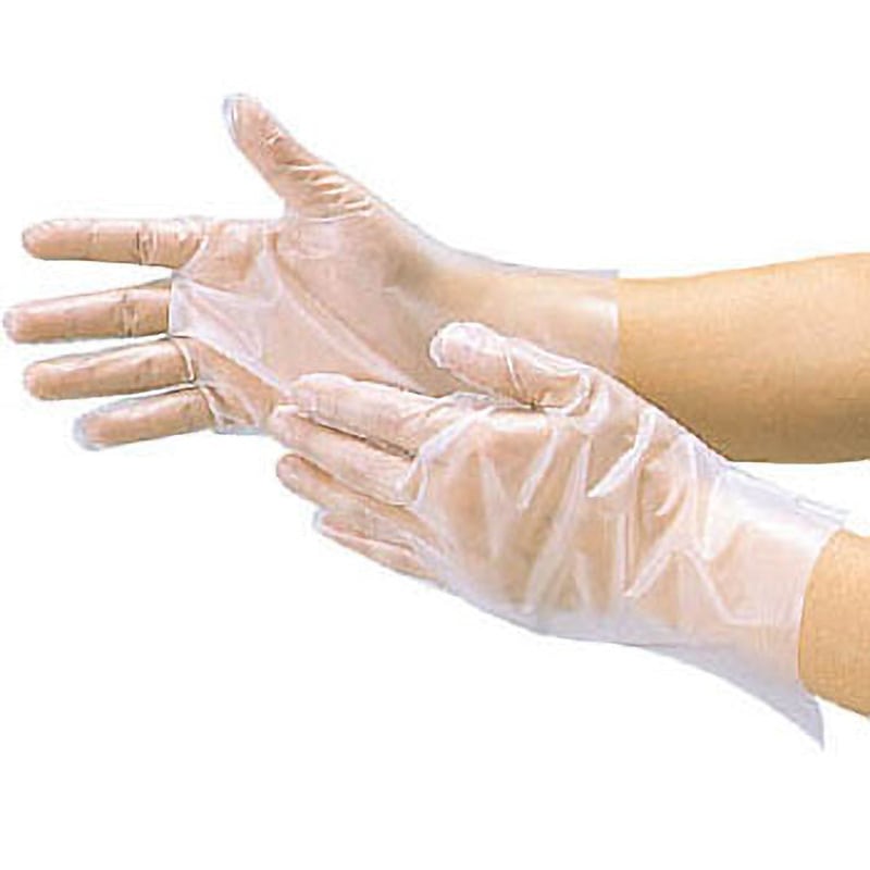 DPM-1833 M ポリエチレン手袋 TRUSCO 内エンボス 半透明色 100枚入