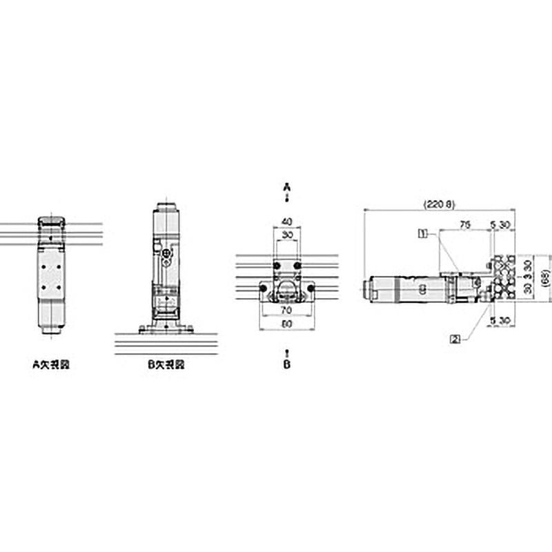 D4SL-BG 小型電磁ロック・セーフティドアスイッチ ブラケットセット 1