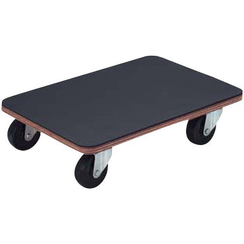 PCG-3045G 合板製平台車プティカルゴ ゴム車 TRUSCO 自在 静音 荷台寸法450×300mm 1台 PCG-3045G