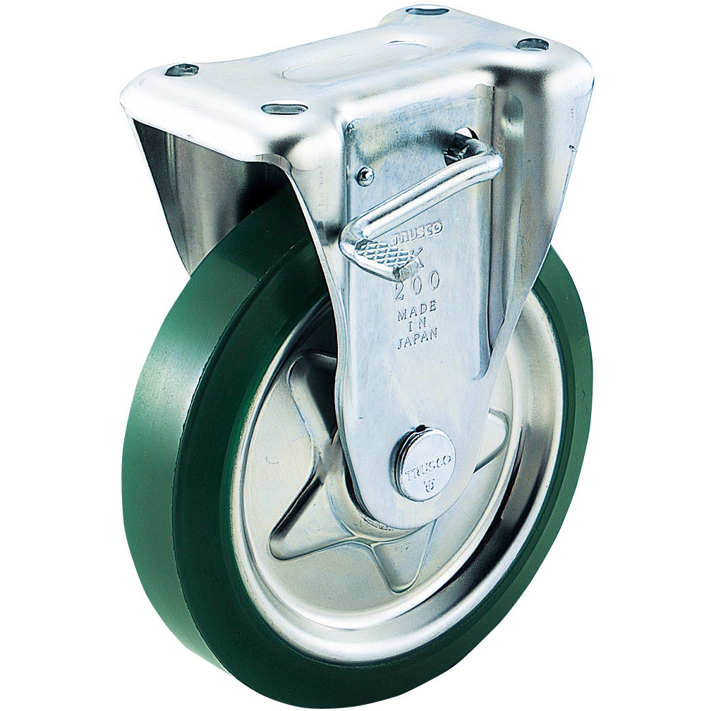 TUKB-75 プレス製ウレタン固定金具付 TRUSCO 単輪 車輪径75mm TUKB-75