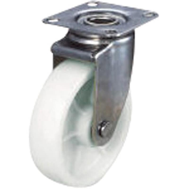 TYSNJ-100 ナイロン車自在100mm TRUSCO 単輪 取付高132mm