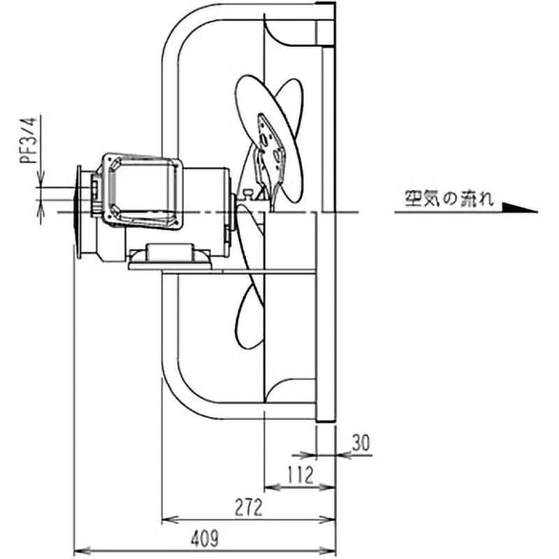 SCF-50D2 有圧換気扇 スイデン 三相200V - 【通販モノタロウ】 SCF-50D2 有圧換気扇 スイデン 三相200V - 【通販モノタロウ】