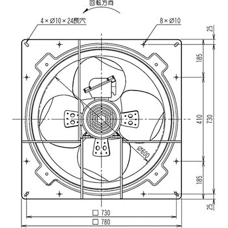 SCF-60D1 有圧換気扇 スイデン 三相200V   SCF-60D1