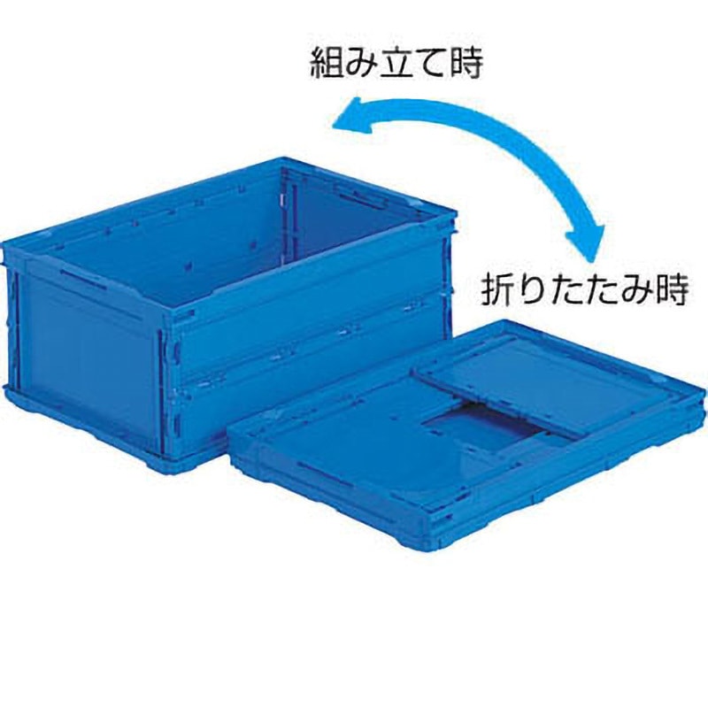 55856000BL504 ペタンコ サンコー(三甲) 嵌合商品マドコン HBC-51B-D ブルー色 容量35.5L 種別558560-00 フタのなし 1セット(5個)