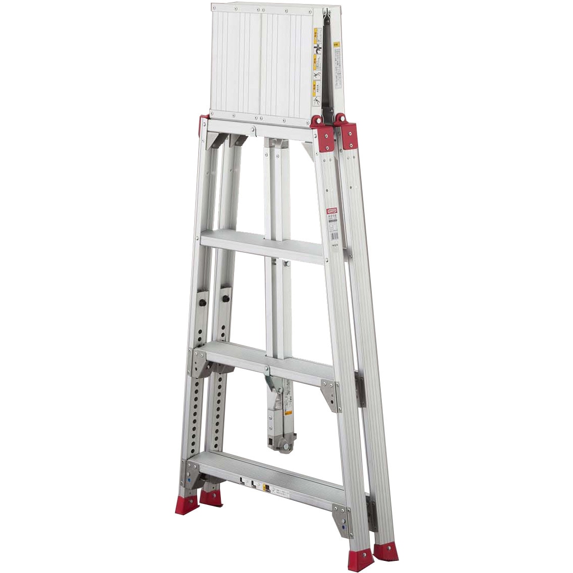 DSK　150 DSK-15S お立ち台 長谷川工業 伸縮タイプ 4段 天板高さ1.08～1.48m天板