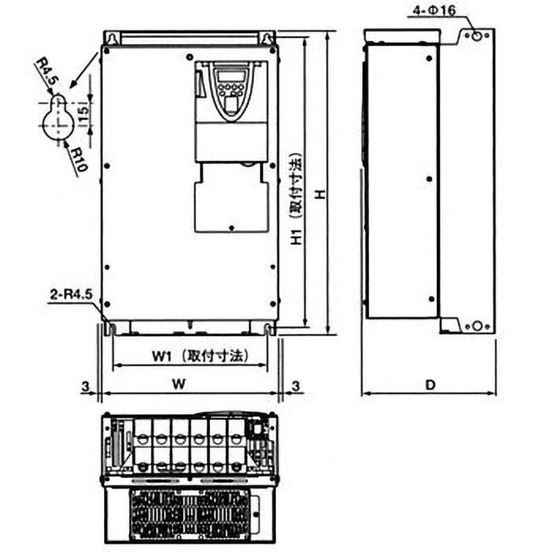 VFPS1-2300PM 一般産業用ファン・ポンプ専用インバータ TOSVERT VF-PS1