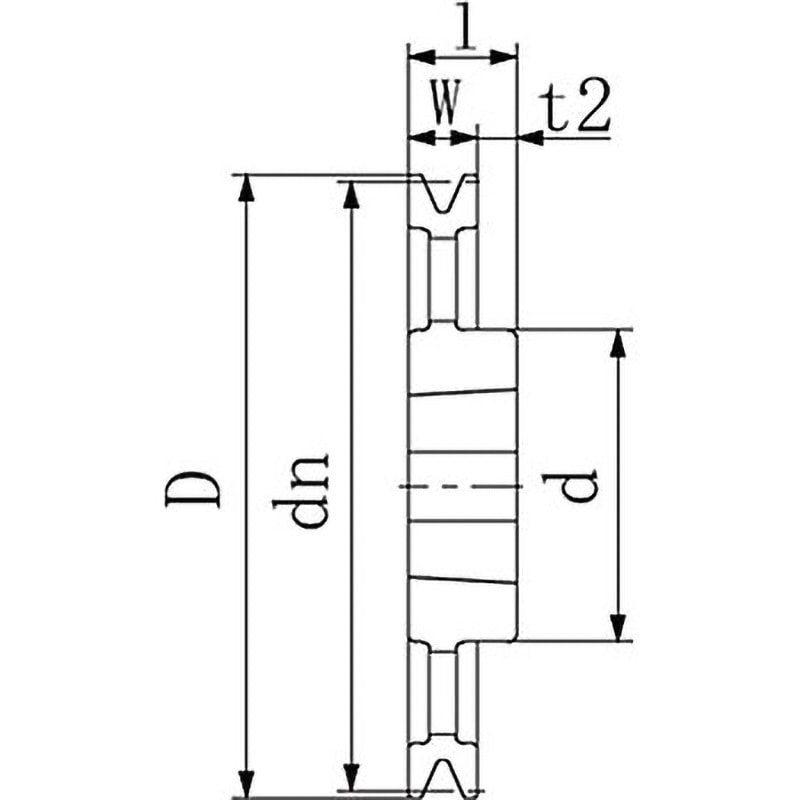 BTV 224XB1 BTVプーリー B1 1個 エバオン 【通販モノタロウ】