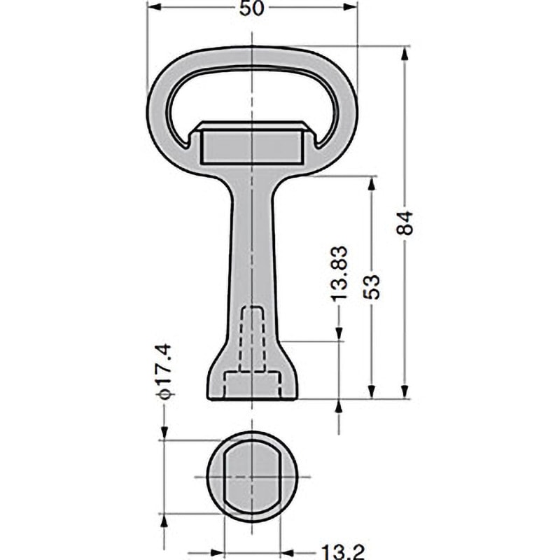 204-0140 ステンレス鋼製クォーターターン 100-9501 1個 LAMP