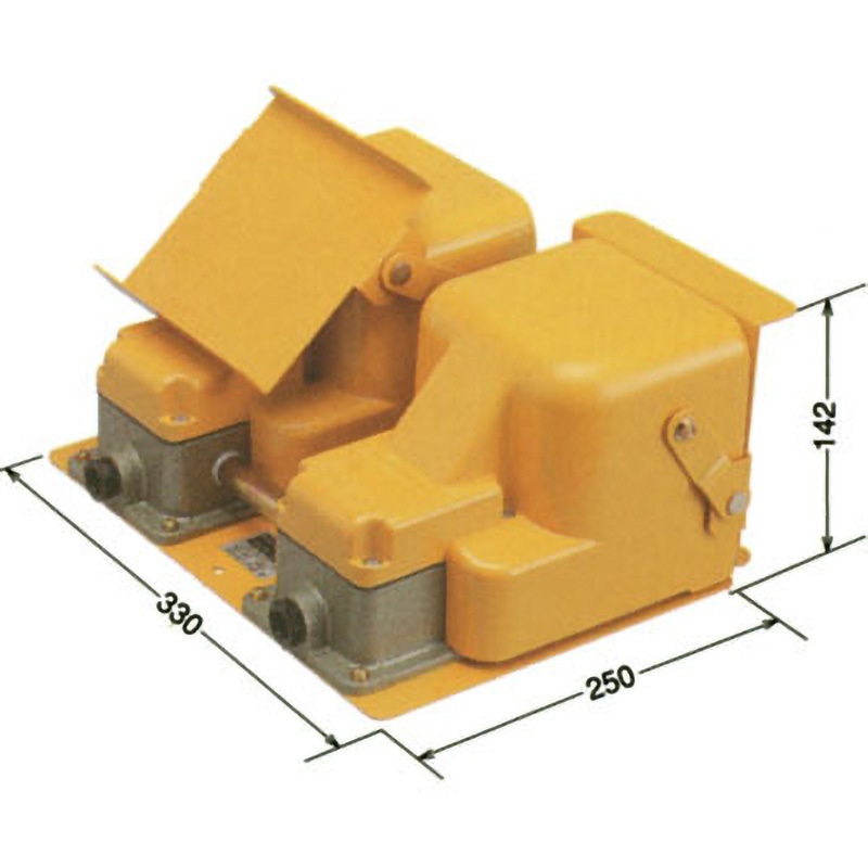 OFL-TW-SM2KS フットスイッチ SM2KS形シリーズ オジデン(大阪自動電機) 保護構造IP54 産業用防雨形 1c(各側とも)