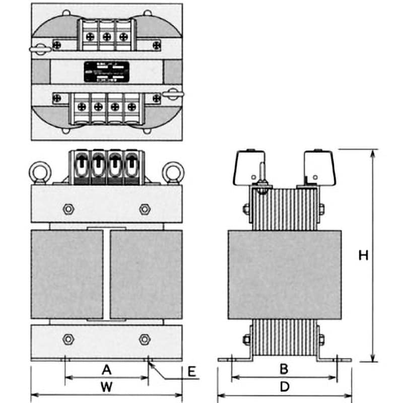 SC21-3000E 単相 複巻 変圧器 静電シールド付 SC-Eシリーズ スワロー電機 容量3000VA 絶縁種別B - 【通販モノタロウ】