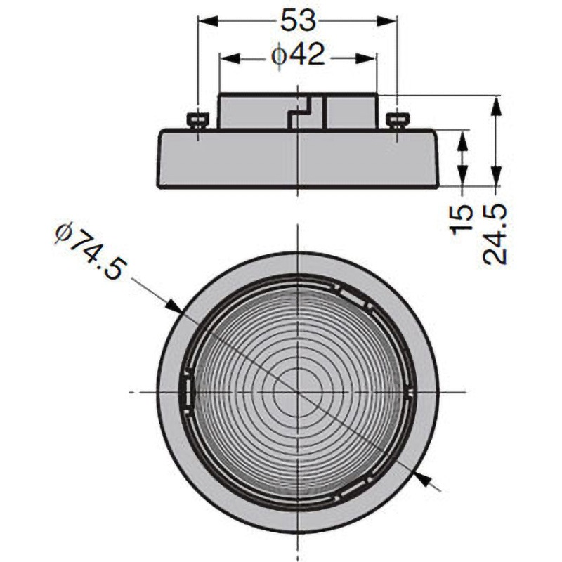 SL-GX531-WNBL LEDライト SL-GX531型 着脱可能タイプ 1個 LAMP(スガツネ工業) 【通販モノタロウ】