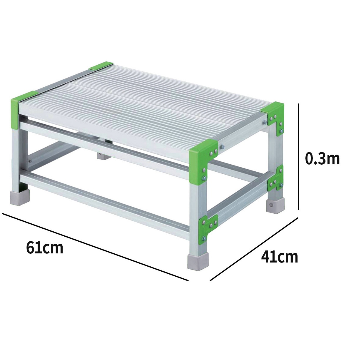 EWA-14 作業用踏台 EWA エコシリーズ(アルミ製) 長谷川工業 天板高さ