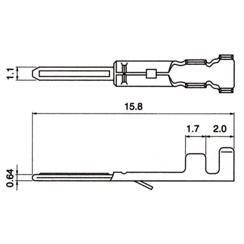 SYM-001T-P0.6 中継接続用コネクタ NH・SMシリーズ コンタクト 日本圧着端子製造(JST)  電線抱合範囲0.08～0.33mm<sup>2</sup> 1リール(8500個) - 【通販モノタロウ】