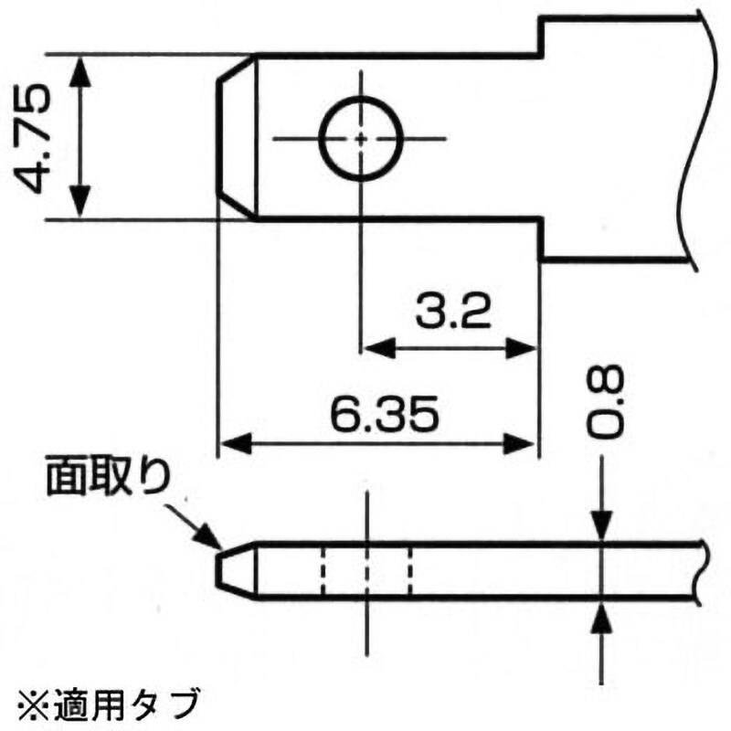 FVDDF1.25-187A-8(BZ) 絶縁付タブ・オン接続子 TYPEⅠ JST(日本 FVDDF1.25-187A-8(BZ) 絶縁付タブ・オン接続子 TYPEⅠ JST(日本