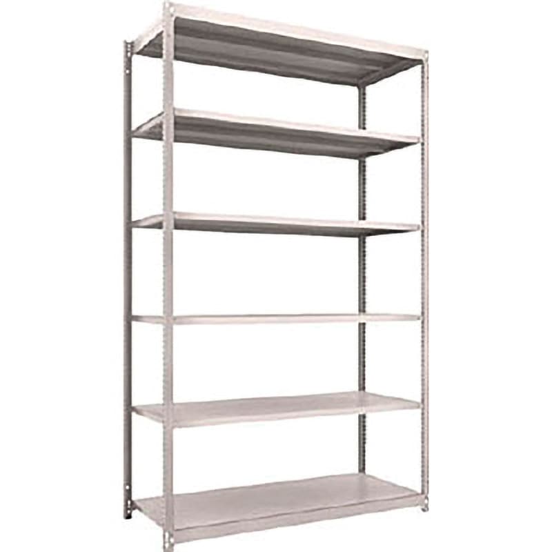 M1.5-8566  NG M1．5型軽中量棚 単体 TRUSCO グレー色 スチール 荷重1000kg 間口1503mm奥行604mm高さ2406mm