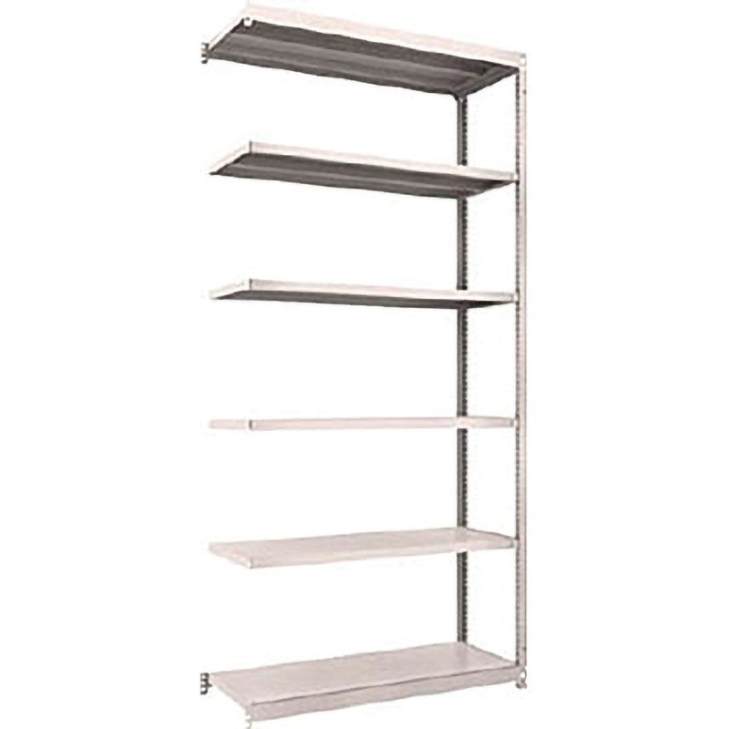 M1.5-8446B  NG M1．5型軽中量棚 連結 TRUSCO スチール グレー色 荷重150kg/段 6段 間口1160mm奥行454mm高さ2406mm