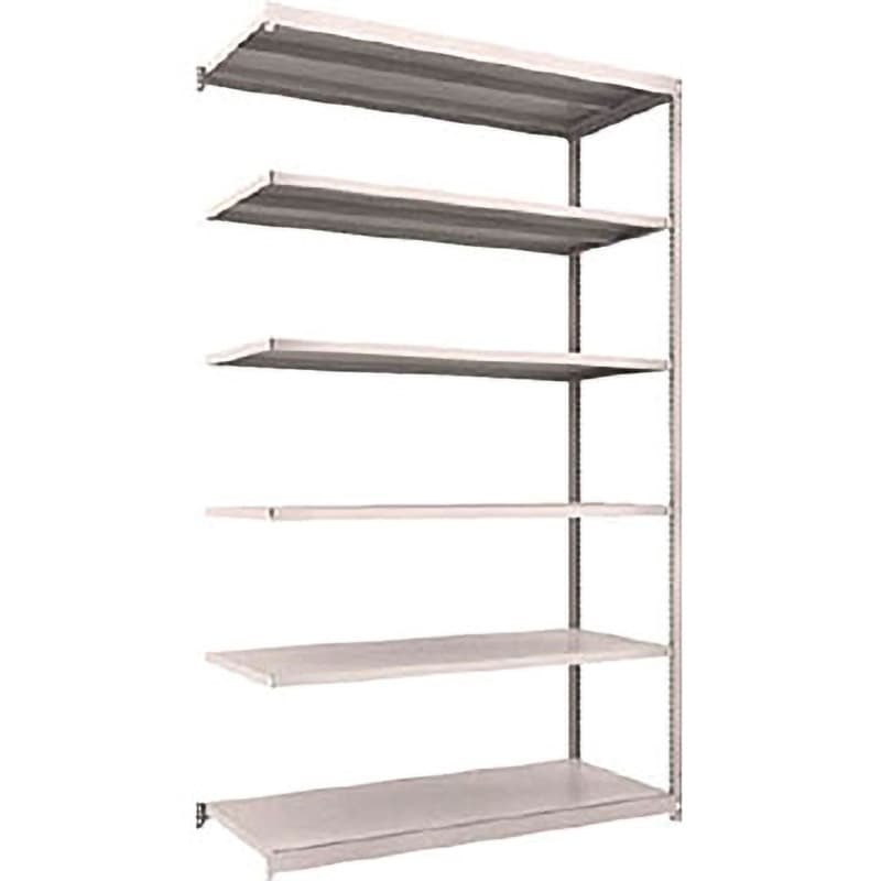 M1.5-8566B  NG M1．5型軽中量棚 連結 TRUSCO スチール グレー色 荷重150kg/段 6段 間口1460mm奥行604mm高さ2406mm