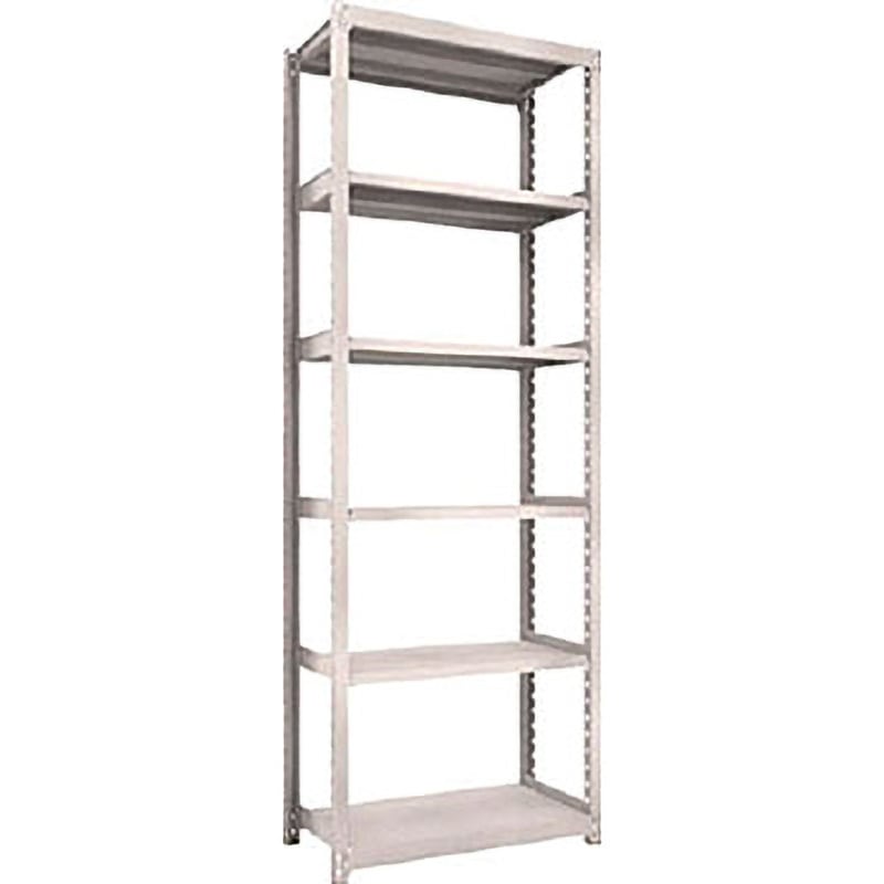 M2-8346  NG M2型軽中量棚 単体 TRUSCO グレー色 スチール 荷重1500kg 6段 間口902mm奥行459mm高さ2407mm  M2-8346  NG