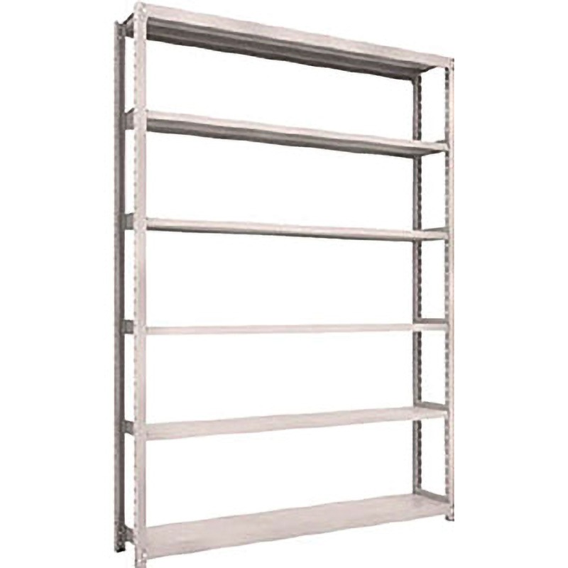 M2-8636  NG M2型軽中量棚 単体 TRUSCO グレー色 スチール 荷重1500kg 6段 間口1802mm奥行309mm高さ2407mm  M2-8636  NG