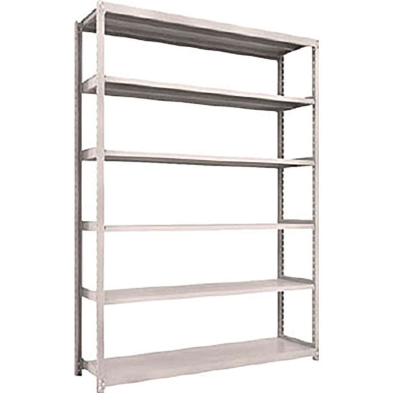 M2-8646  NG M2型軽中量棚 単体 TRUSCO グレー色 スチール 荷重1500kg 6段 間口1802mm奥行459mm高さ2407mm  M2-8646  NG