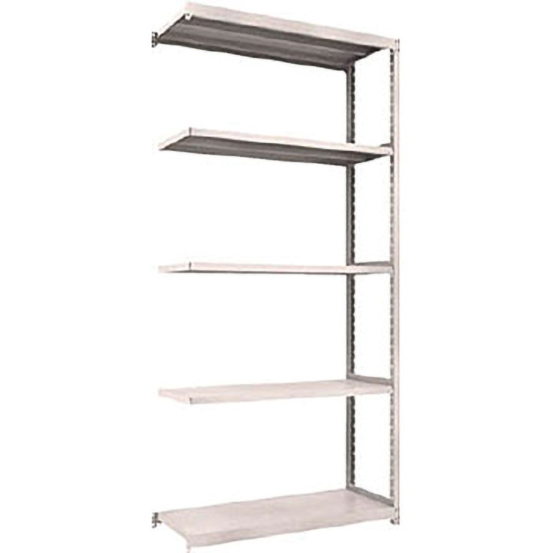 M2-8445B  NG M2型軽中量棚 連結 TRUSCO スチール グレー色 荷重200kg/段 5段 間口1160mm奥行459mm高さ2407mm  M2-8445B  NG