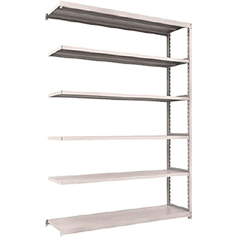 M2-8646B  NG M2型軽中量棚 連結 TRUSCO スチール グレー色 荷重200kg/段 6段 間口1760mm奥行459mm高さ2407mm  M2-8646B  NG