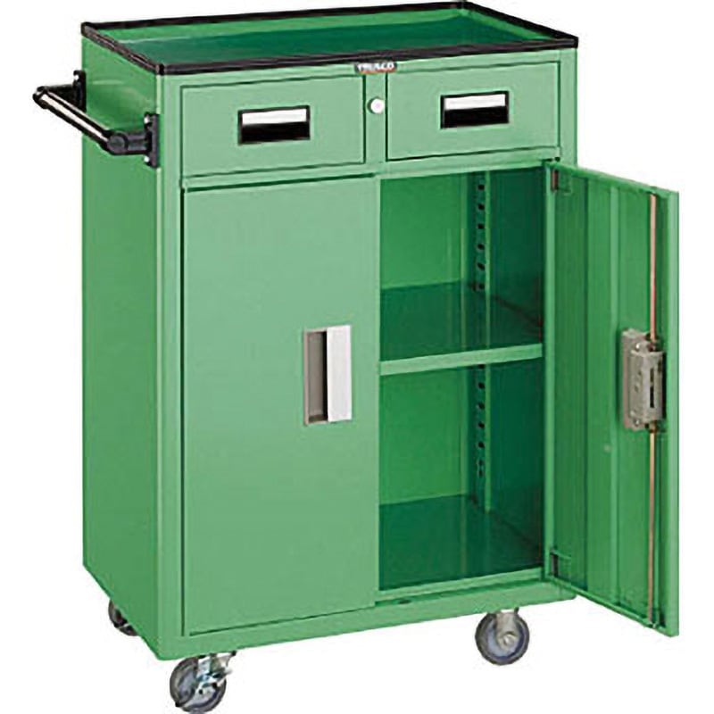 NTS-504N-YG ツールワゴン 引出・扉付 TRUSCO 奥行500mm高さ880mm NTS