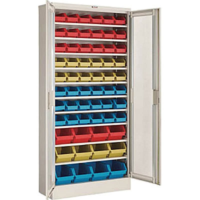 T610M-B バンラックケース M型 両開き扉 コンテナ入 TRUSCO 最大積載量300kg 外寸法844×340×1790mm  T610M-B 109,890円