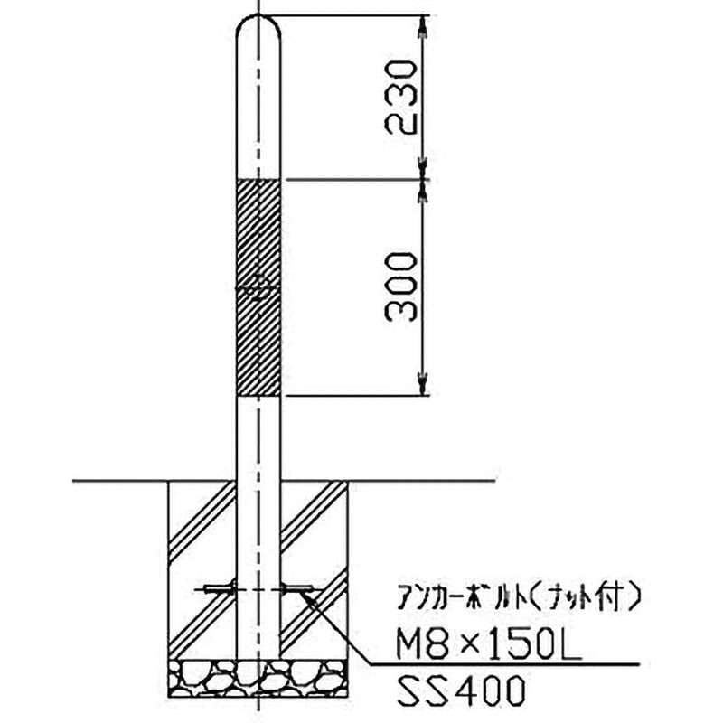 アーチ 凄 φ60.5(t2.8)×W1500×H650mm カラー:黄 [FAH-7U15-650(Y