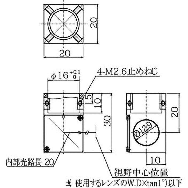 PAL-3(Φ16用) PALシリーズ ミラック光学 ミラー像